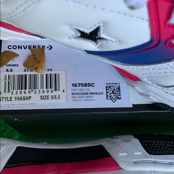 Converse ERX 260 0X white/cerise pink/black WMNS - Picture 11 of 16